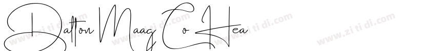 Dalton Maag Co Hea字体转换